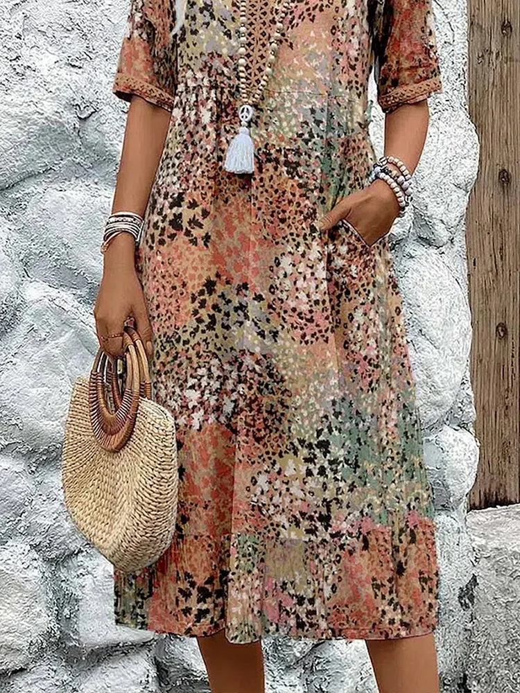 Marilune™ – Vibrant Everyday Midi with Pockets