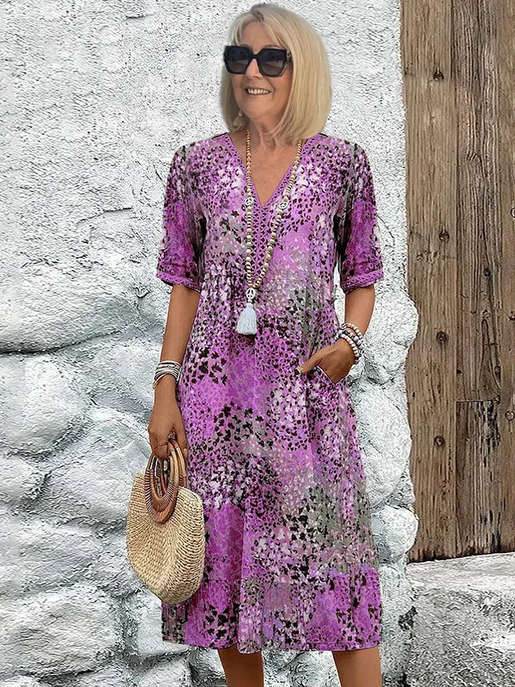 Marilune™ – Vibrant Everyday Midi with Pockets