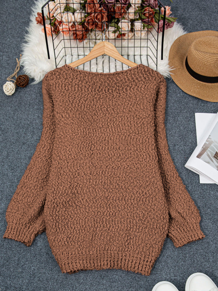 Jeanira™ | Round Neck Long Sleeve Sweater