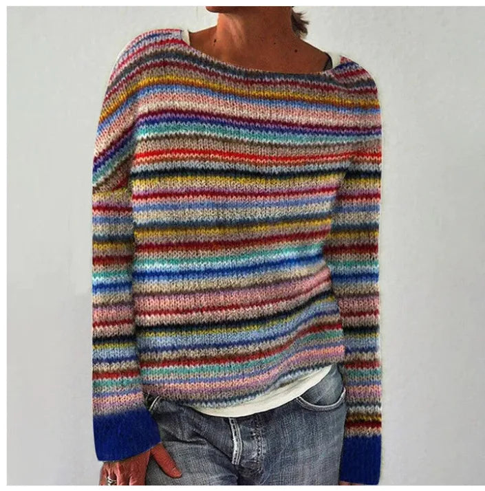 Eimear™ | Cozy Yoke Knit Sweater