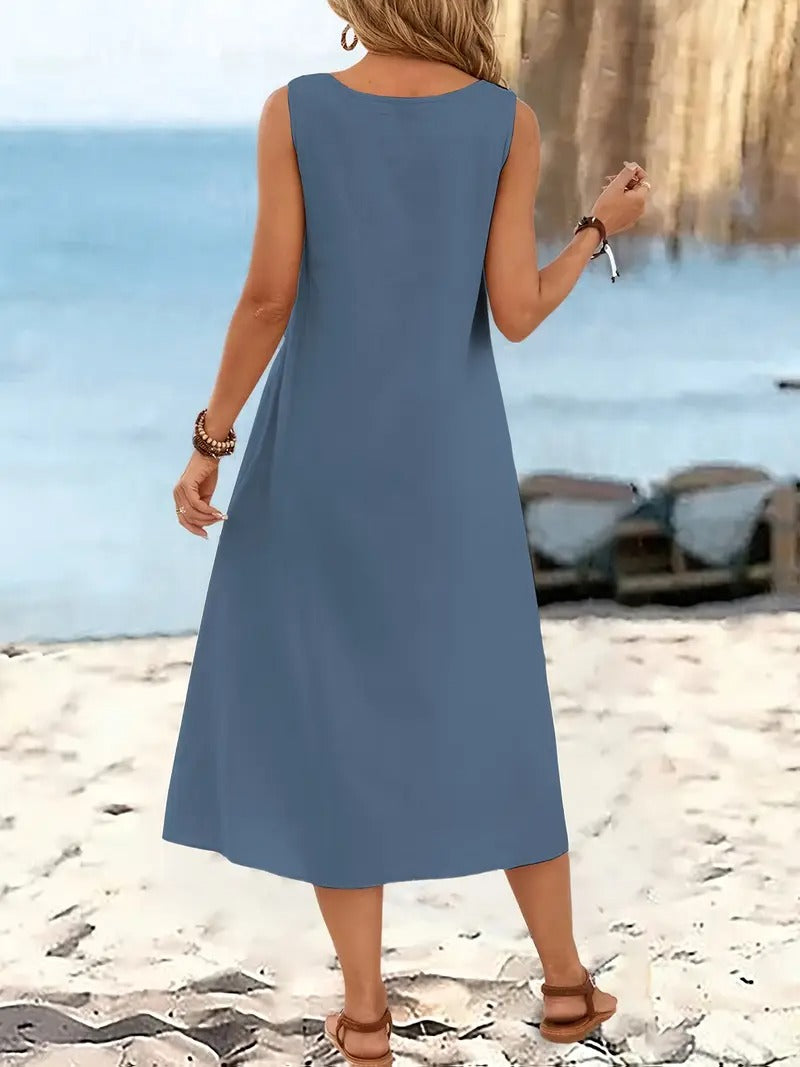 Oriana™ | Sleeveless Beach Dress