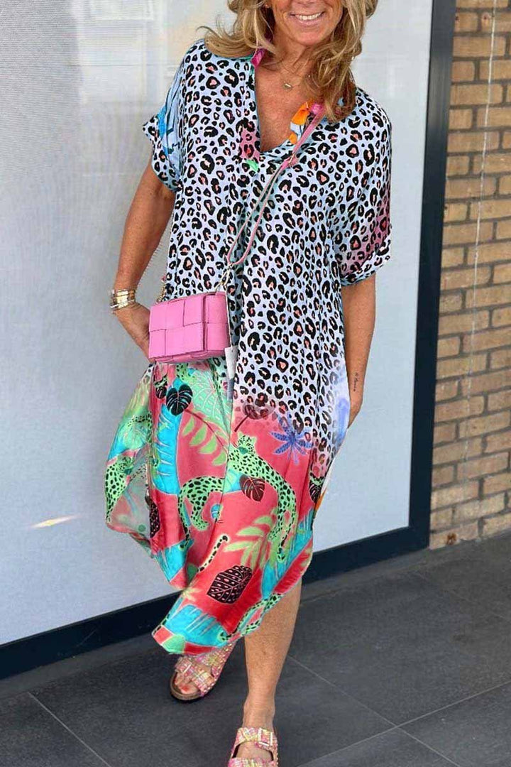 Ariana™ | Relaxed Fit Leopard Print Dress