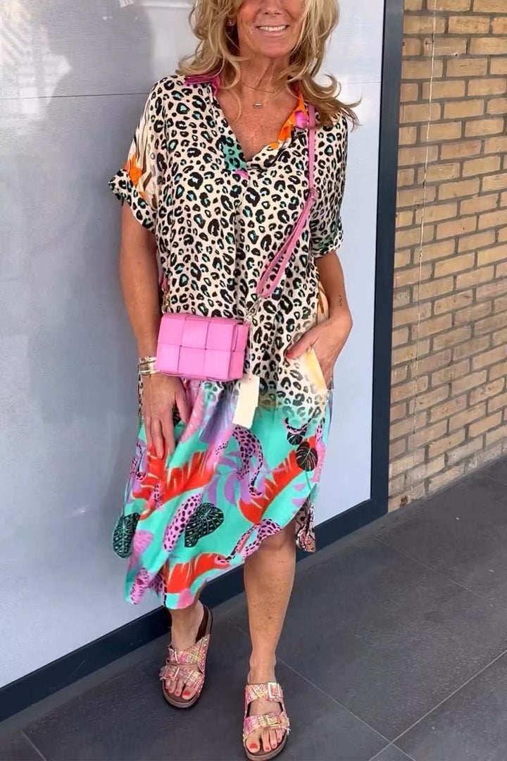 Ariana™ | Relaxed Fit Leopard Print Dress