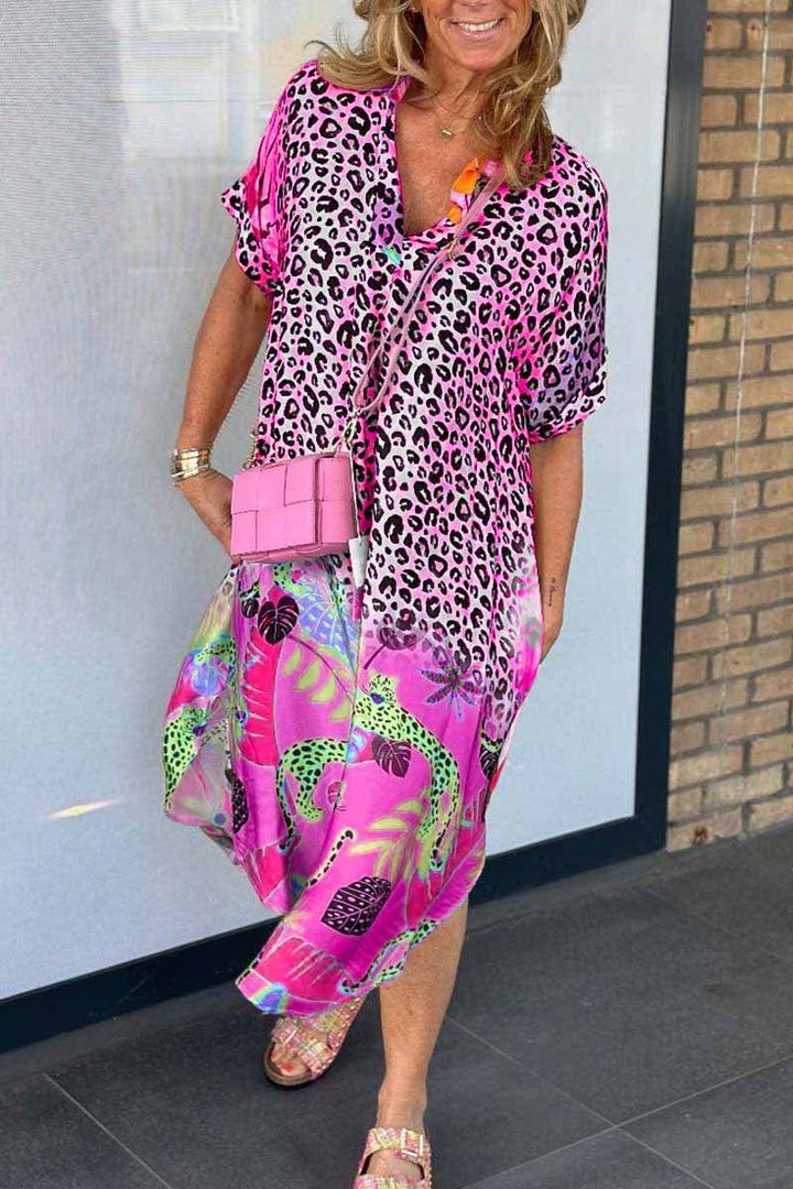 Ariana™ | Relaxed Fit Leopard Print Dress