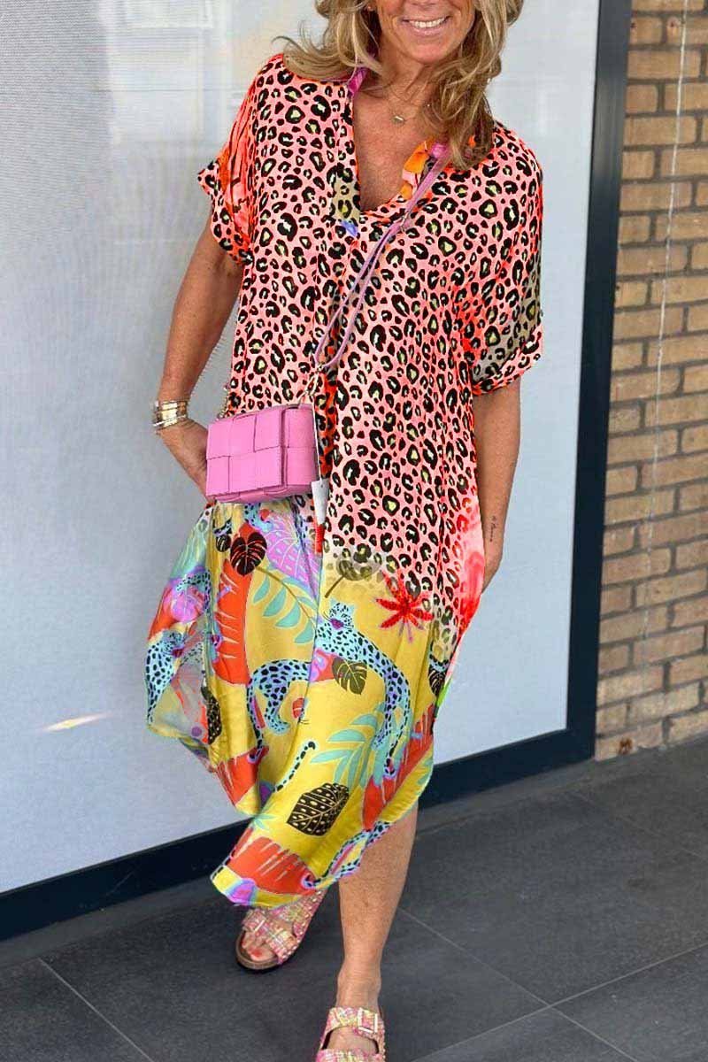 Ariana™ | Relaxed Fit Leopard Print Dress