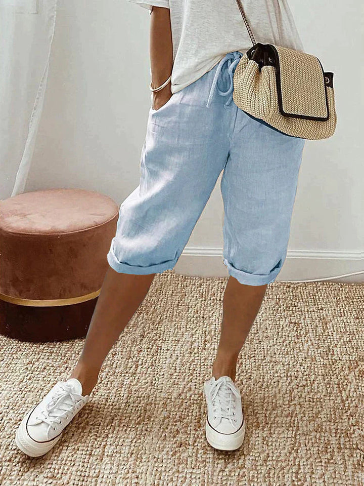 Rosa™ | Light Cotton-Linen Shorts