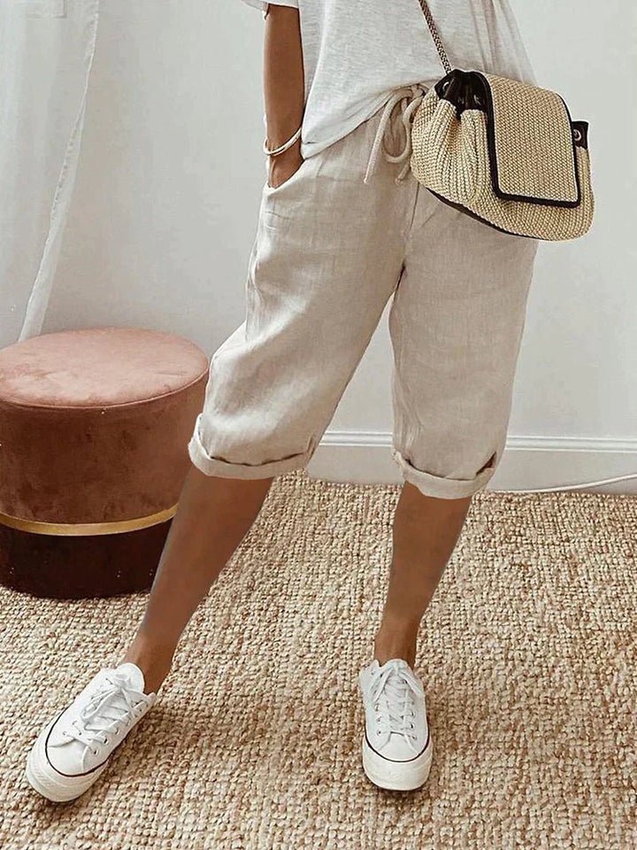 Rosa™ | Light Cotton-Linen Shorts