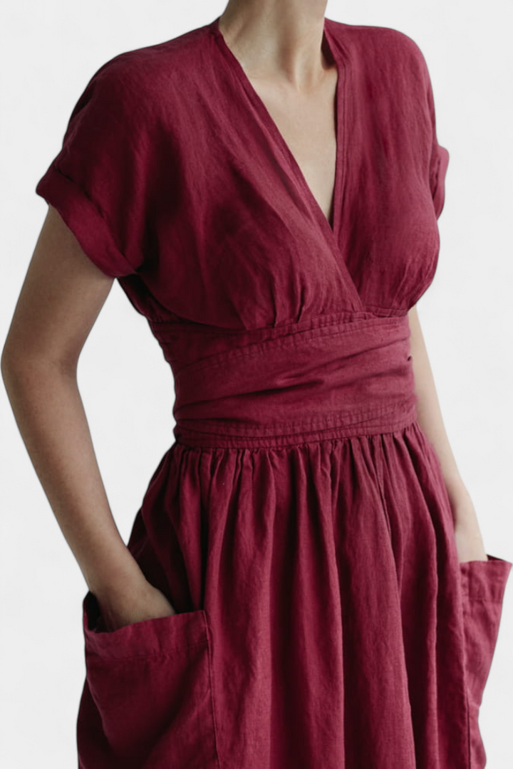 Aurila™ | Casual V-Neck Dress