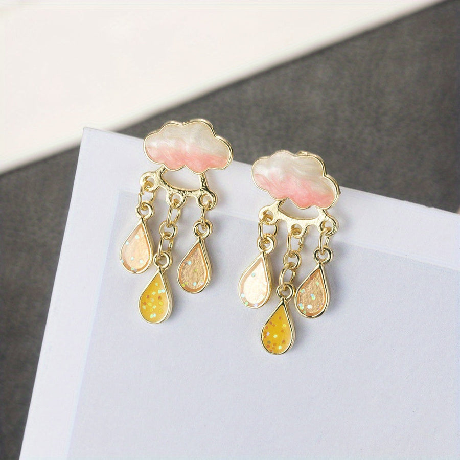 Sunny - Raindrop Pendant Earring