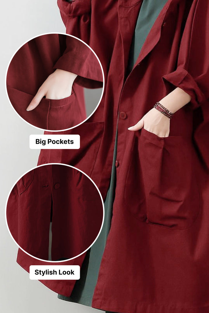 Annelore™ | Oversized Water-Resistant Windbreaker Jacket