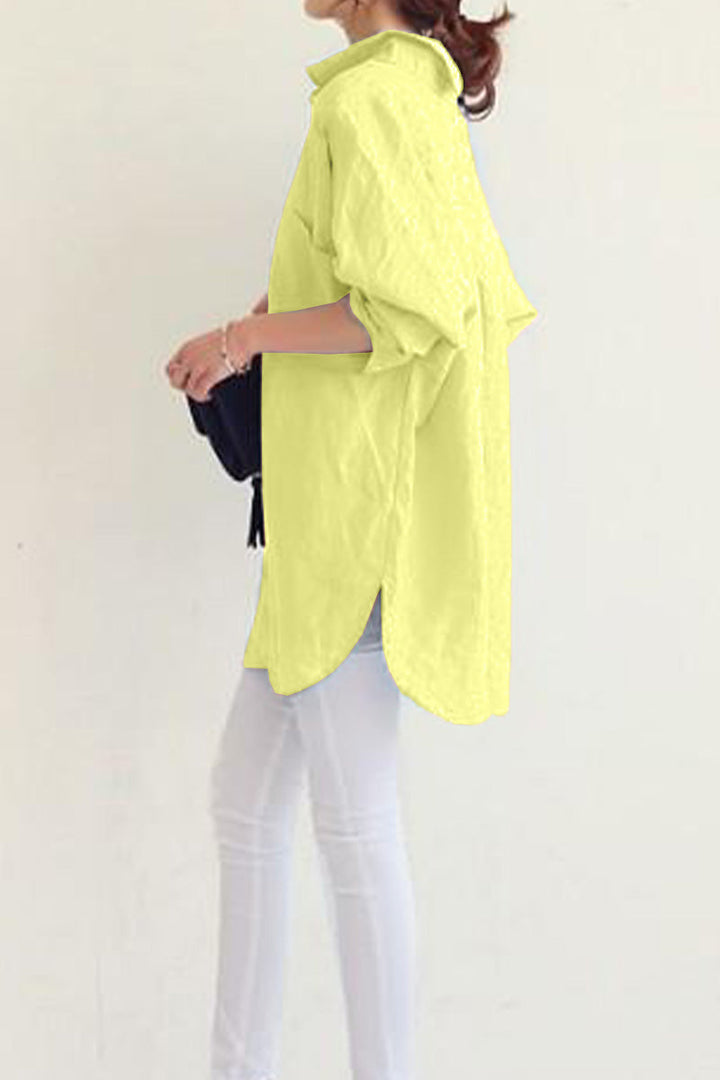 Mara™ | Oversized Linen Shirt