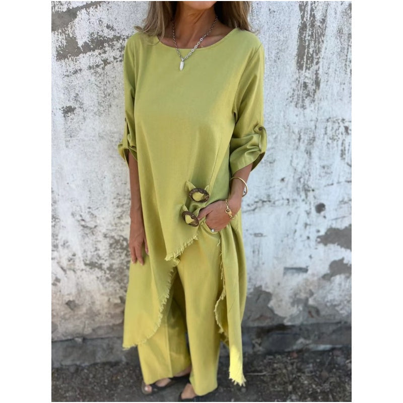 Tildara™ | Round Neck Two-Piece Set