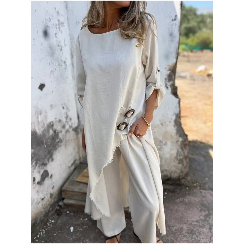 Tildara™ | Round Neck Two-Piece Set