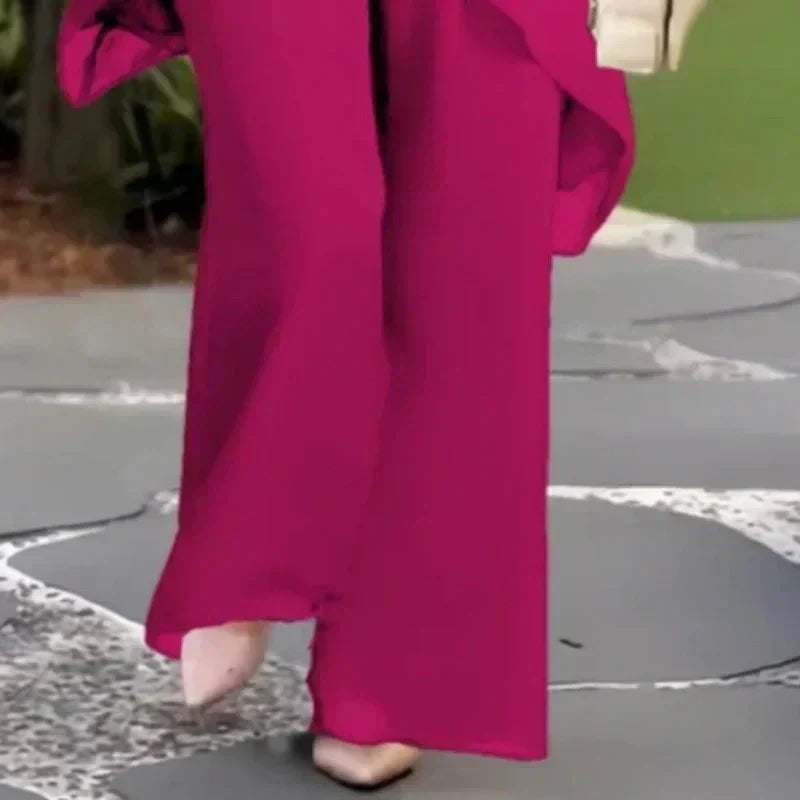Elara™ | Chic Asymmetrical Top and Pants Set