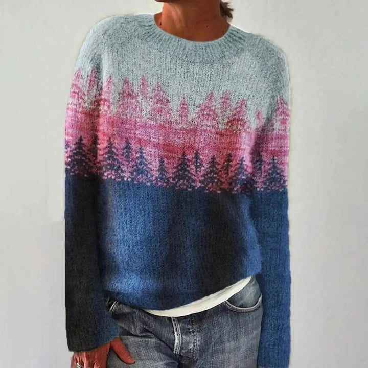 Eimear™ | Cozy Yoke Knit Sweater
